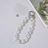 Detachable Crystal Bead Pendant Transparent Phone Lanyard Crystal Bead Keychain  for Women Girls