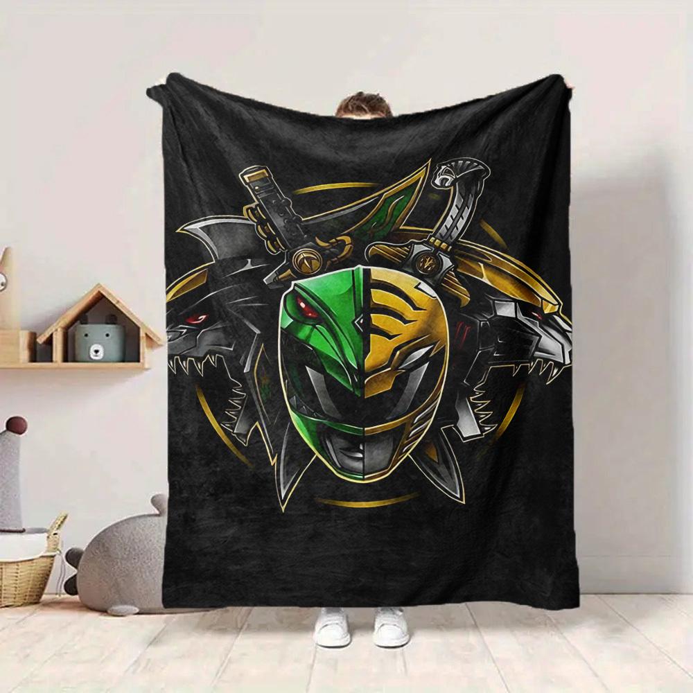 1 шт. Пледы Power Rangers, Мягкие, Удобные, С Цифровой Печатью, Всесезонные, Многоцелевые, Вязаные, Для Кровати, Офиса, Дивана, Декор Дома