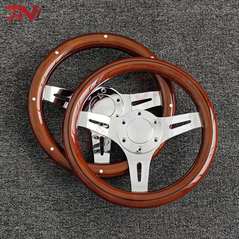 JDM 290mm 12inch Mini Real Wood Steering Wheel Universal for Racing Sports /Go Kart/SIM Race Game Steering Wheel