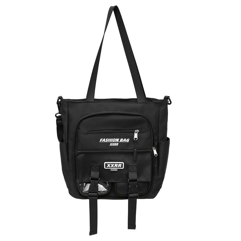 Women's Handbag Color Block Men's Messenger Bag Large Capacity Student Class Shoulder Bag