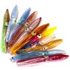 JIUJIU 10pcs/pack Soft Octopus Fishing Lures Set For Jigs 8cm Mixed Color Luminous Octopus Skirts