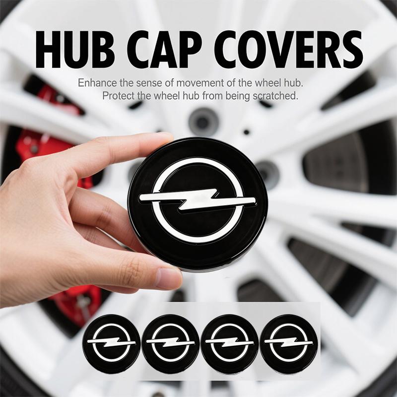 4pcs58/64mm New Car Wheel Center Hub Caps Cover Emblem For Opel Insignia Astra J F Antara Meriva Zafira Corsa Vectra OPC