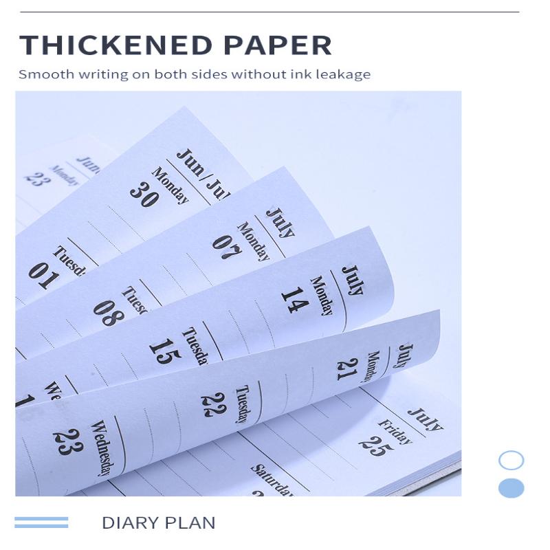 A7 2026 Английский Планировщик Книга Мини Портативный Карманный Ежедневник 60 Листов 120 Страниц Тонкий Еженедельный Календарь Журнал Агенда