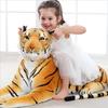 Yousheng Plush Tiger Soft Comfortable Stuffed Animal Yellow Big Tiger Throw Pillow Toy Home Decor