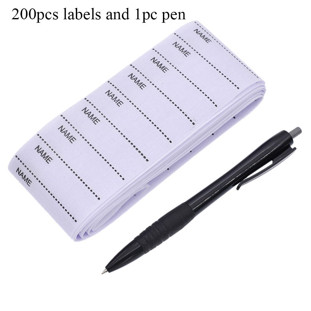 Аксессуары для одежды Тканый Набор моющихся маркеров Бирки для одежды Пришивные Именные бирки Тканевые бирки