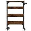Vidaxl Кухонная тележка, Дымчатый дуб, 53X20X76 см