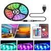 Светодиодная лента 5050 RGB, USB 5V, Умное Bluetooth-управление, ИК-пульт, Гибкая светодиодная лента, 30/60 светодиодов/м, Цветная лента, Декор комнаты