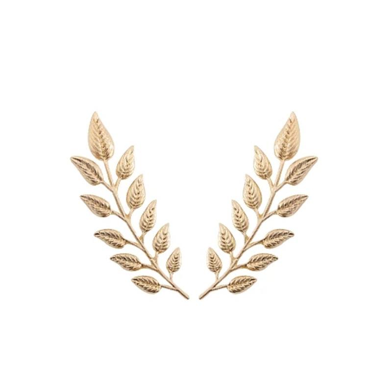 2 шт. пара брошь из пшеницы, модная винтажная мужская рубашка, костюм, булавки для воротника, броши с золотыми листьями дерева, аксессуары для одежды, ювелирные изделия, подарки для вечеринок