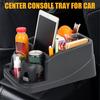 Маленький центральный консольный органайзер для автомобильной консоли с подстаканником, универсальный ящик для хранения на заднем сиденье для iPad, смартфона, монет, книги