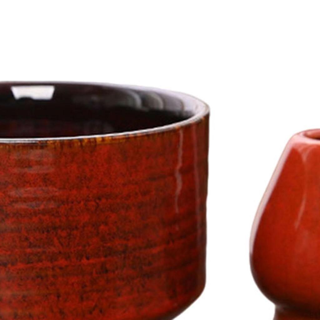 Чайный набор из 4 предметов из бамбука, венчик для матча и держатель, японский подарок для влюбленных, чаша с носиком