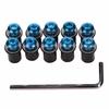 10pcs Aluminum Motorcycle CNC Windscreen Windshield Screw Bolts Nuts Fastener Kit Motorbike Mounting M5 X 15mm
