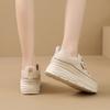 TUINANLE Обувь на танкетке для женщин, кроссовки на скрытом каблуке, осень-весна, женские белые туфли на платформе