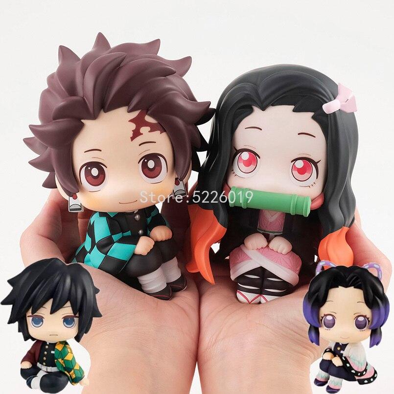 Lookup Demon Slayer Anime Figure Kimetsu No Yaiba Kamado Nezuko Kamado Tanjirou Action Figure Model Doll Toys 6cm