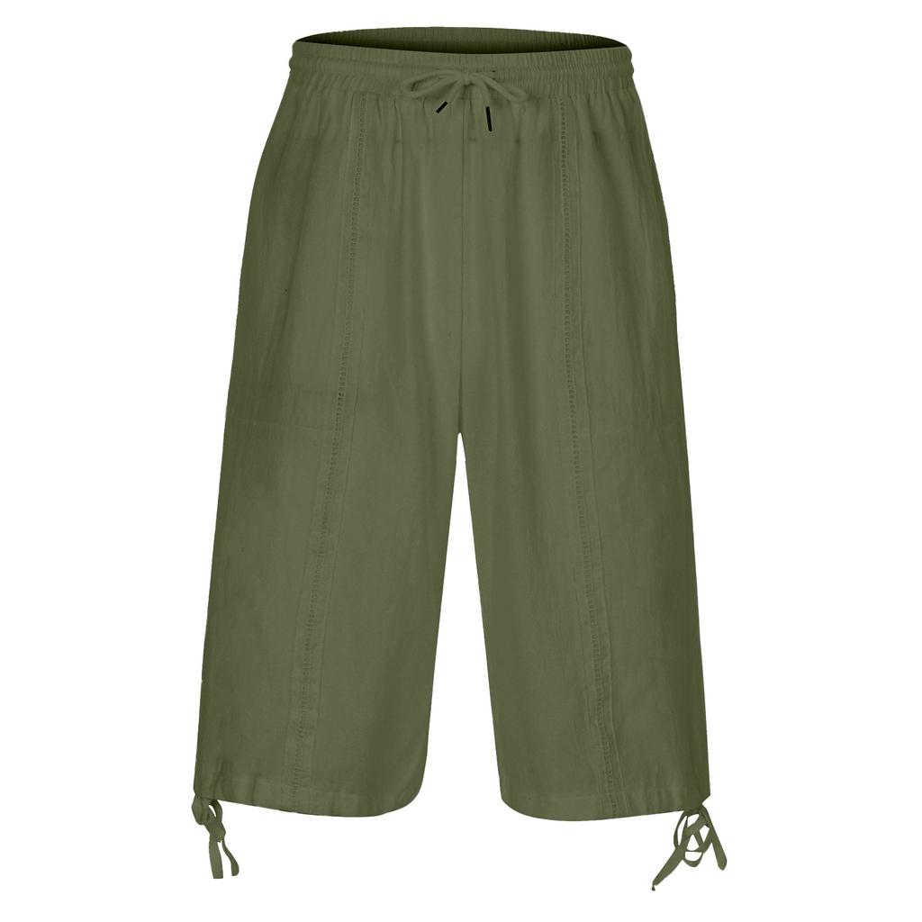 Мужские летние повседневные спортивные брюки из хлопка и конопли Повседневные брюки