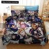 3D Печать Аниме JoJo Bizarre Adventure Джотаро Куджо Постельный Комплект Мальчики Девочки Полуторный Двуспальный Размер Пододеяльник Наволочка Кровать Мальчики Взрослый