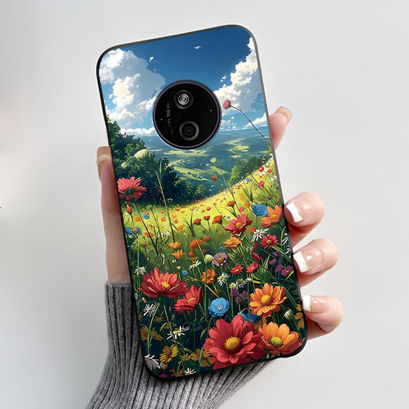 Чехол для Nokia 125 110 4G 2024 HMD 110 Чехол Эстетичный Роскошный Милый Крутой Для Мальчиков Девочек Мягкий Силикон Черный Матовый Крышка-Оболочка для Телефона