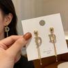 Изысканные французские серебряные серьги-гвоздики S925 с милым, простым и модным дизайном