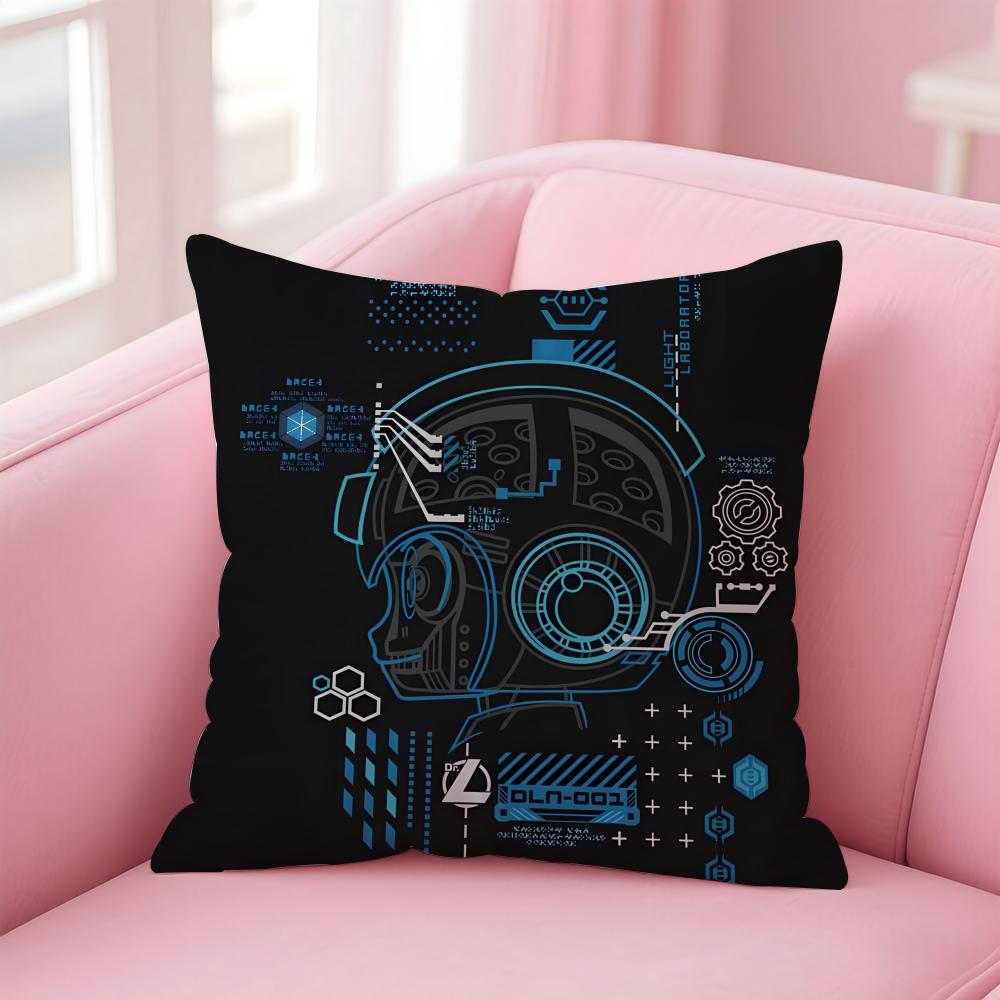 Mega Man anime game Cushion Cover Pillow Case Soft Skin Friendly Fabric Concealed Zipper