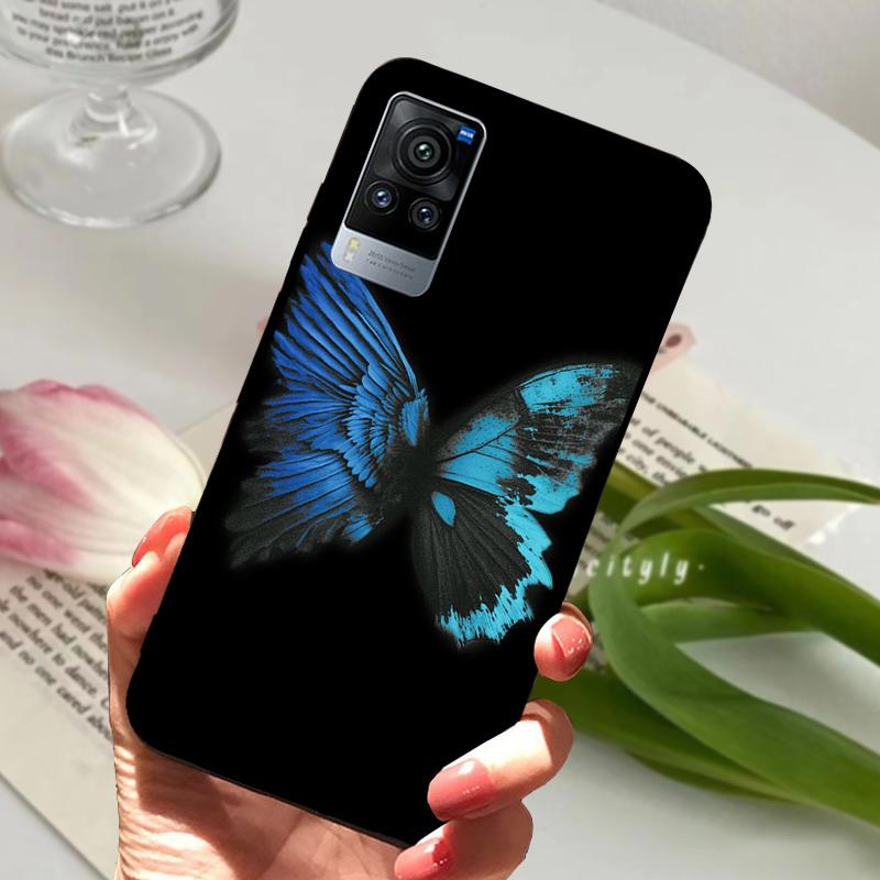 Чехол для VIVO X60 Pro 5G V2046 V2047A Мультяшный Милый Матовый Силиконовый ТПУ Мягкий Чехол для Телефона Для Vivo X60 X 60 Ударопрочный Coque Бампер