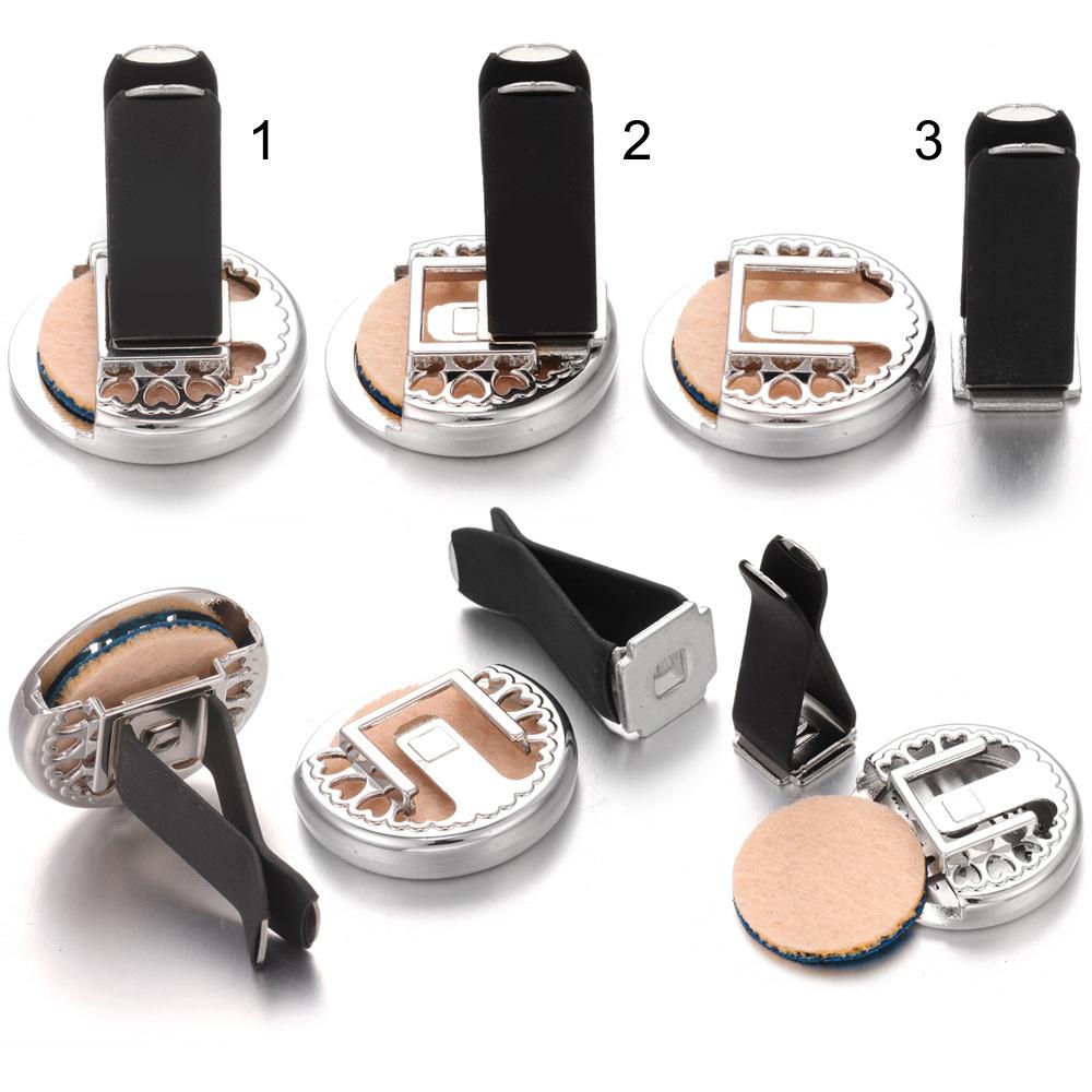 Stainless Steel Hollow Car Bracket Car Aromatherapy Trend Clip Life Tree Car Aromatherapy Clip Perfume Dispenser