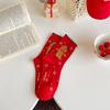 New autumn and winter snowman Santa Claus Christmas tree creative cartoon pattern comfortable cotton socks