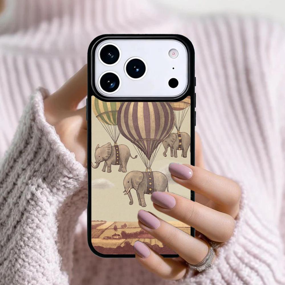 ADORABLE BABY ELEPHANT Phone Case For Apple iPhone 17 Air 16E 15 14 Plus 13 12 11 Pro Max Mini Funda Cover