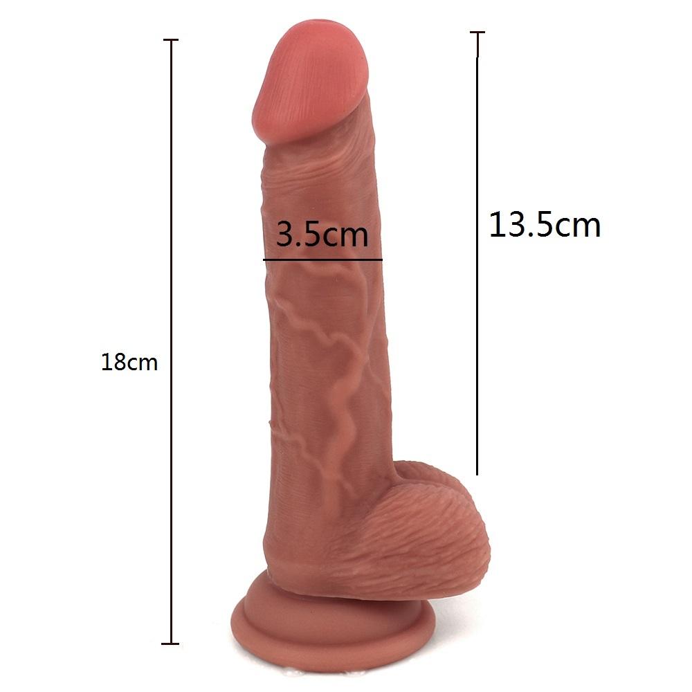 Силиконовый реалистичный фаллоимитатор для женщин
