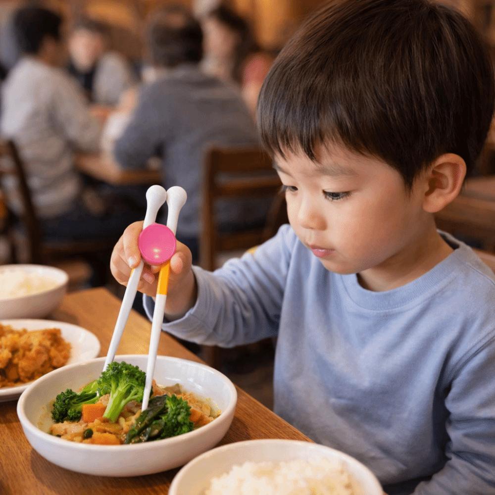 Plastic Kids Chopsticks Food Grade Learning Chopsticks Fun Learning Training Chopsticks Home Use