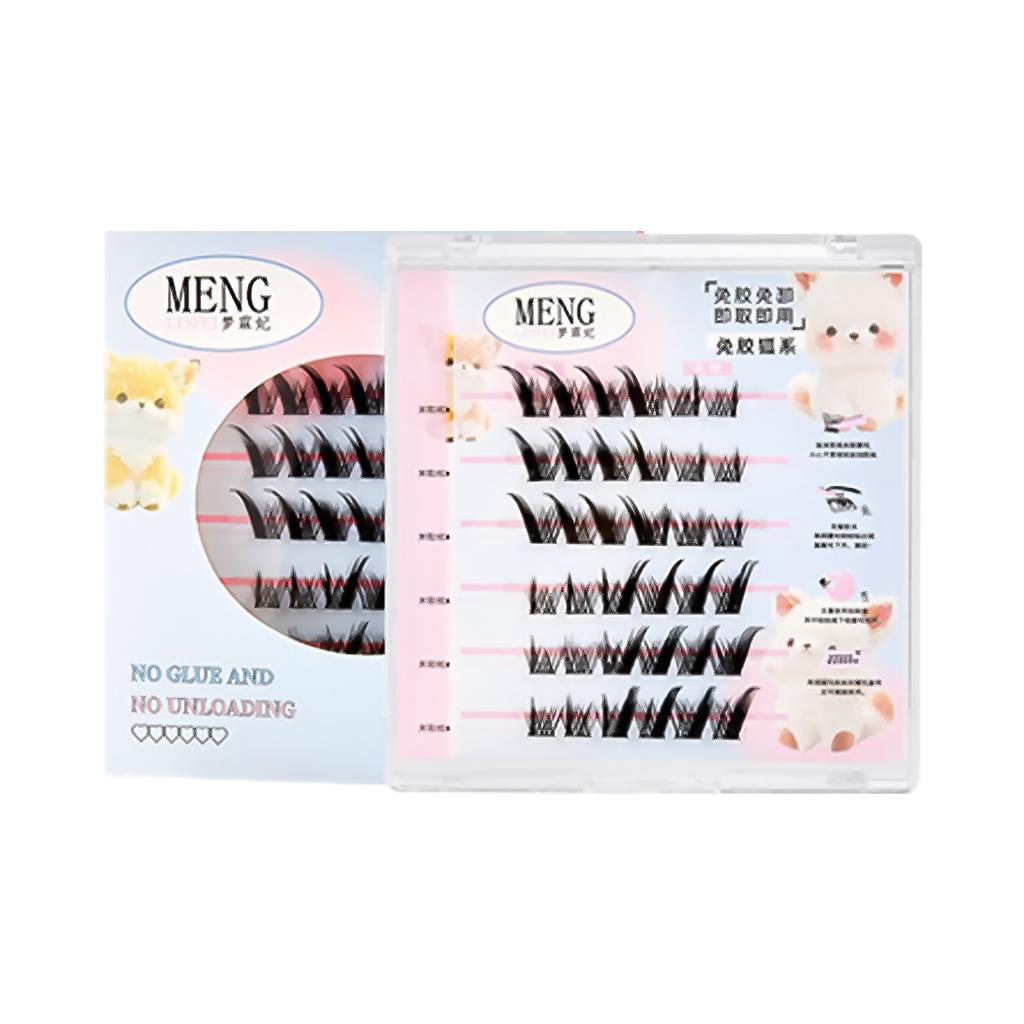 7-13mm Press on Lash Clusters Natural False Lashes Extension for Beginner & Proficients Friendly
