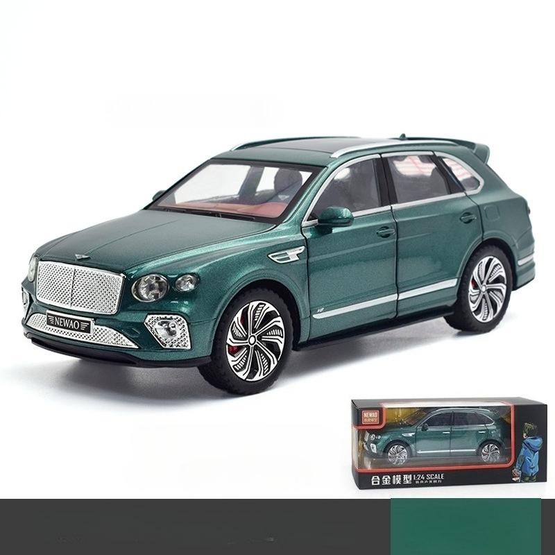 1:24 Bentayga SUV Литой Металлический Модель Автомобиля Люкси Игрушечные Транспортные Средства Модель Автомобиля Высокая Симуляция Звук и Свет Коллекция Подарок для Детей