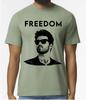 Футболка George Michael Freedom - Оливковая - Оригинальная унисекс футболка