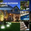 Solar Ground Lights Outdoor Decoration, 8/20LED Solar Garden Lights Waterproof, Solar Disk Lights for Yard, Pathway, Lawn, Patio
