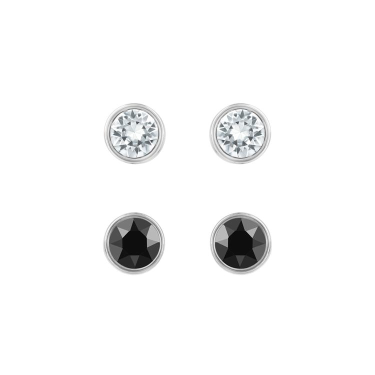 Swarovski Rhodium plated Stud Earrings Womens