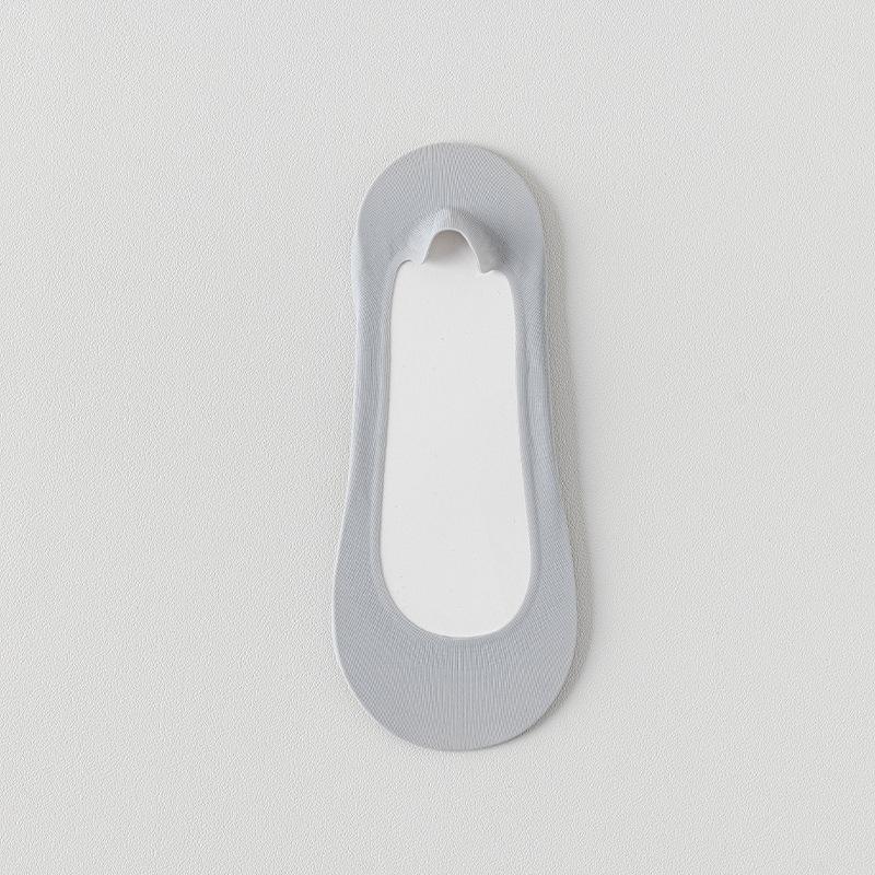 Ледяной шелк Носки-лодочки С мягкой подошвой Силиконовые Противоскользящие Толстая губчатая подошва Мягкие Удобные Амортизирующие Невидимые носки для высоких каблуков