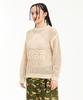 Hoodhood Hood Logo Mesh Graphic Knit Ivory