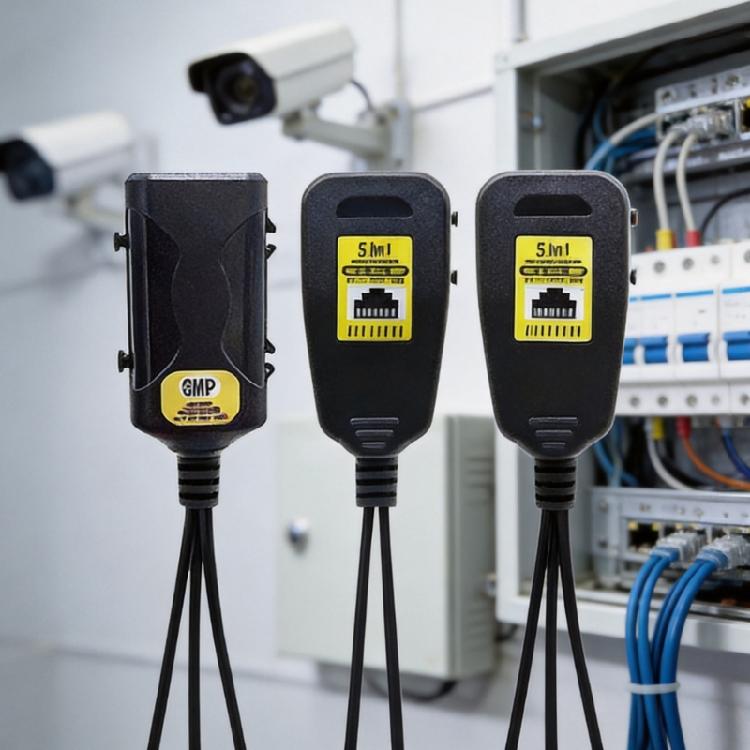 Набор видеобалунов для видеонаблюдения с разъемом BNC, портом RJ45 и кабелем питания DC5.5x2.1 мм для аналоговых систем видеонаблюдения