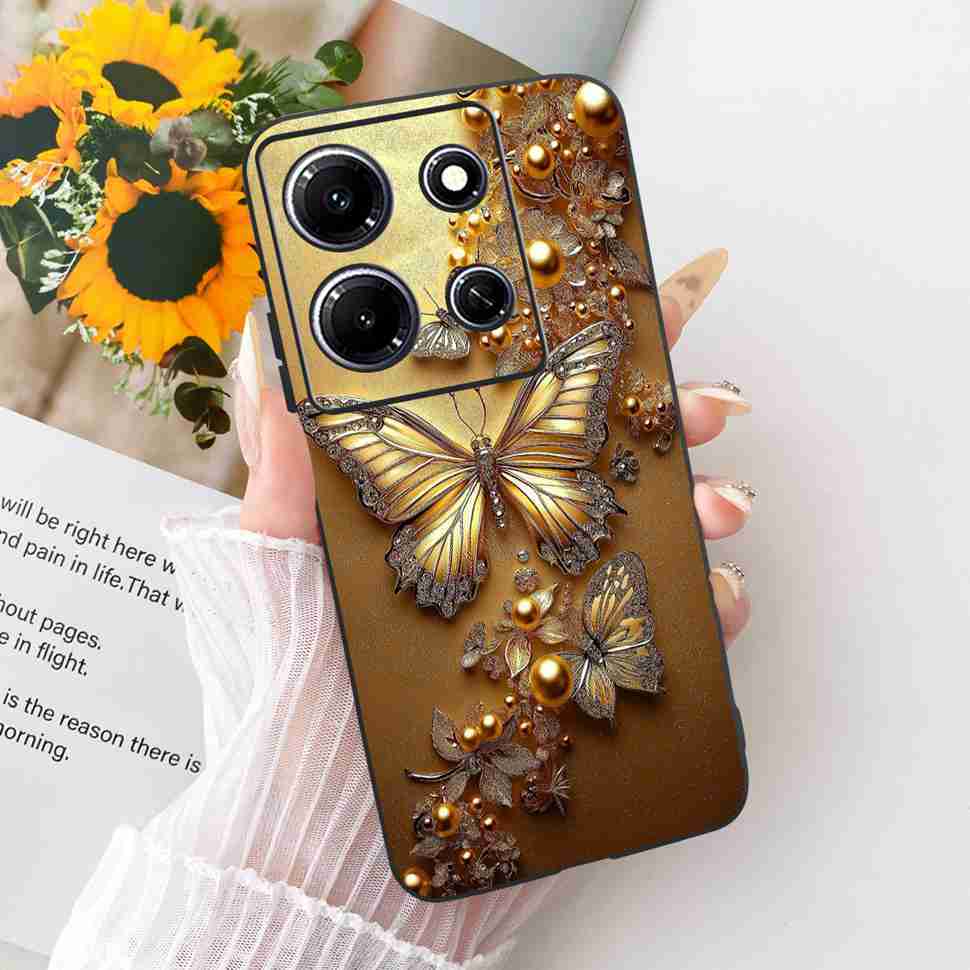 Чехол для телефона Infinix Note 30i X6716 Стильный окрашенный чехол для Infinix Note30i Note 30i Мягкий силиконовый ударопрочный чехол Fundas
