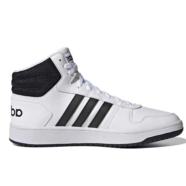 adidas Кроссовки Hoops 2.0 Mid 'Белый Черный' (унисекс) Кеды для скейтбординга Cloud White / Core Black / Core Black FY8617