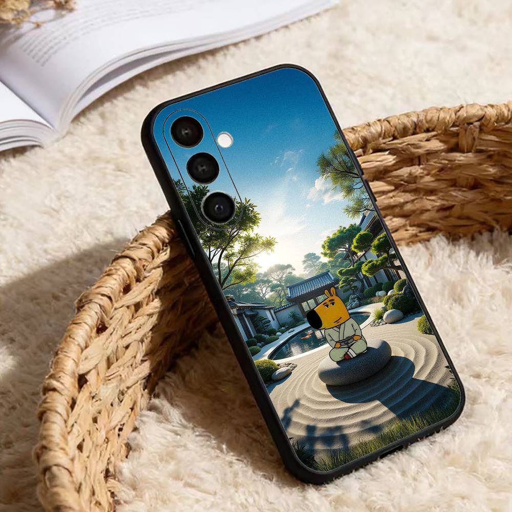 I Am Just a Chill Guy Phone Case For Samsung Galaxy A20,21s,22,31,32,52,53,72,73,80,91 Soft Black Shell