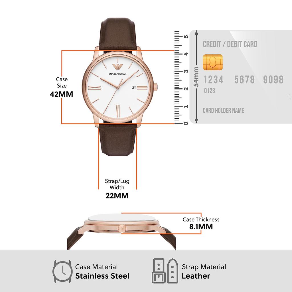 Watch AR11572 Brown [Emporio Armani] Men's