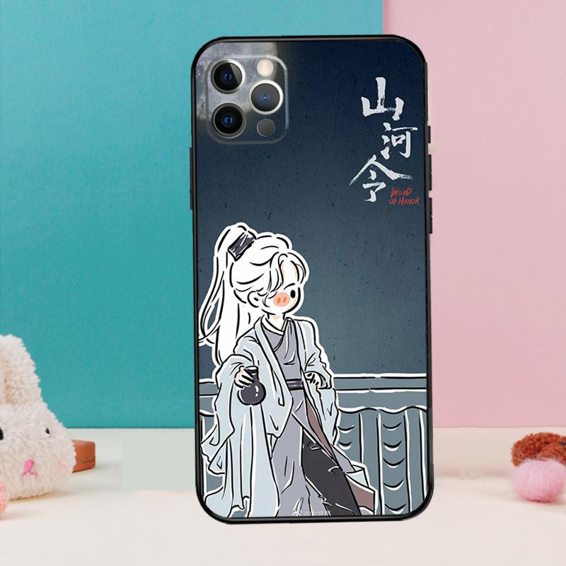 СЛОВО ЧЕСТИ Shan He Ling мультяшный Чехол для телефона Для iPhone 17 Air 16 15 13 12 11 14 Pro Max 12 13 mini 15 16 Plus 16e Чехол