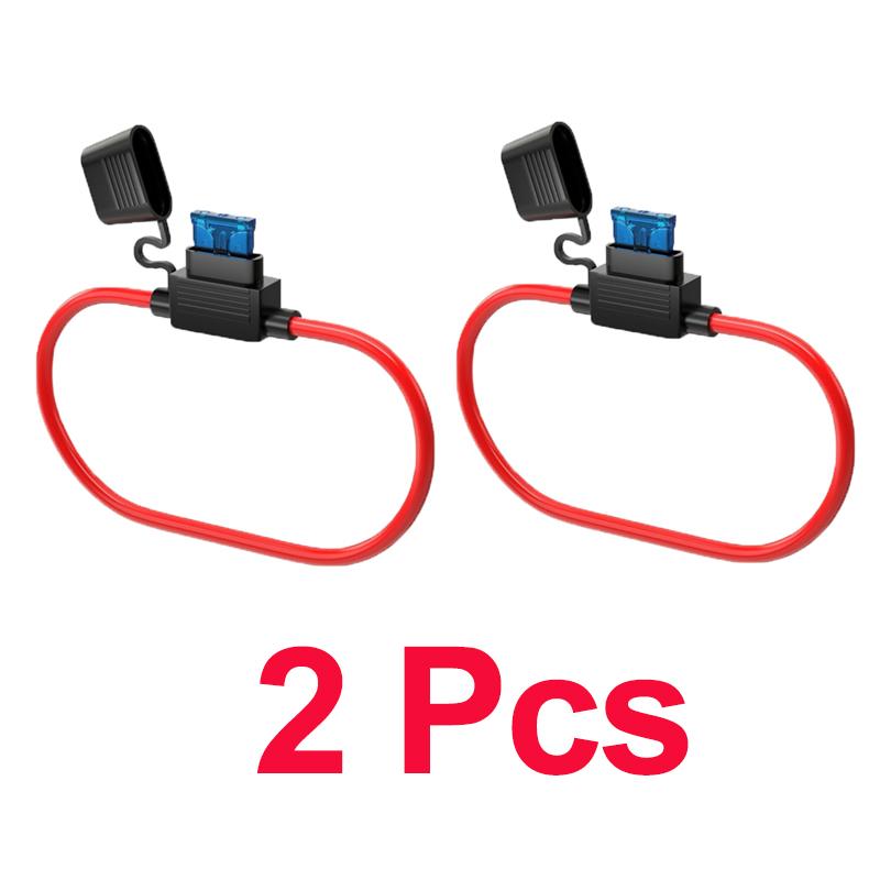 Car Inline Blade Fuse Holder 12V ATC/ATO Waterproof Blade Adapter Splash-proof Box Fuse Socket 30A for Auto Circuit Protection Fuses4