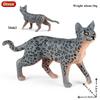 Oenux Симуляция Дикие Животные Бенгальская Кошка Тигр Рысь Каракал Леопард Фигурка Фигурки Модель Образование Миниатюра Игрушка для Детей