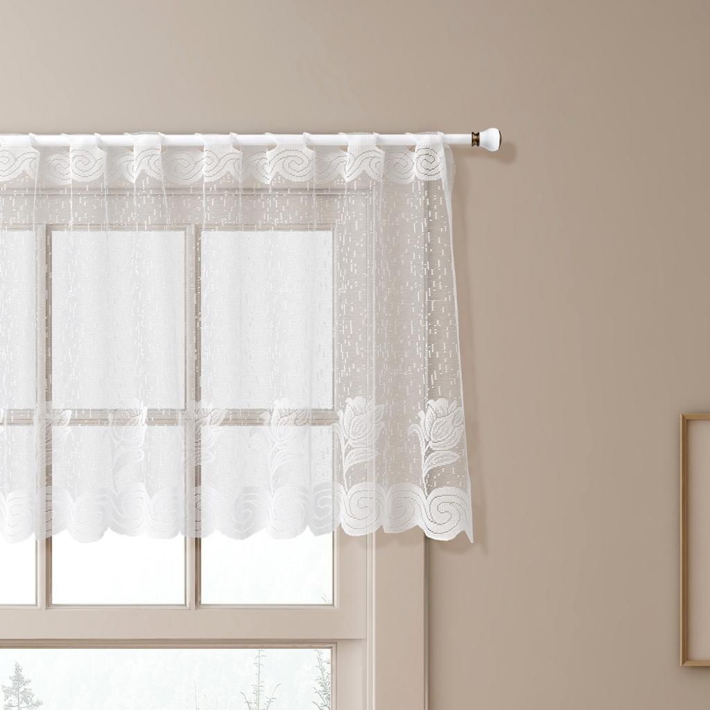 1 шт. Современные белые шторы с волнистым узором для кухонных и ванных окон