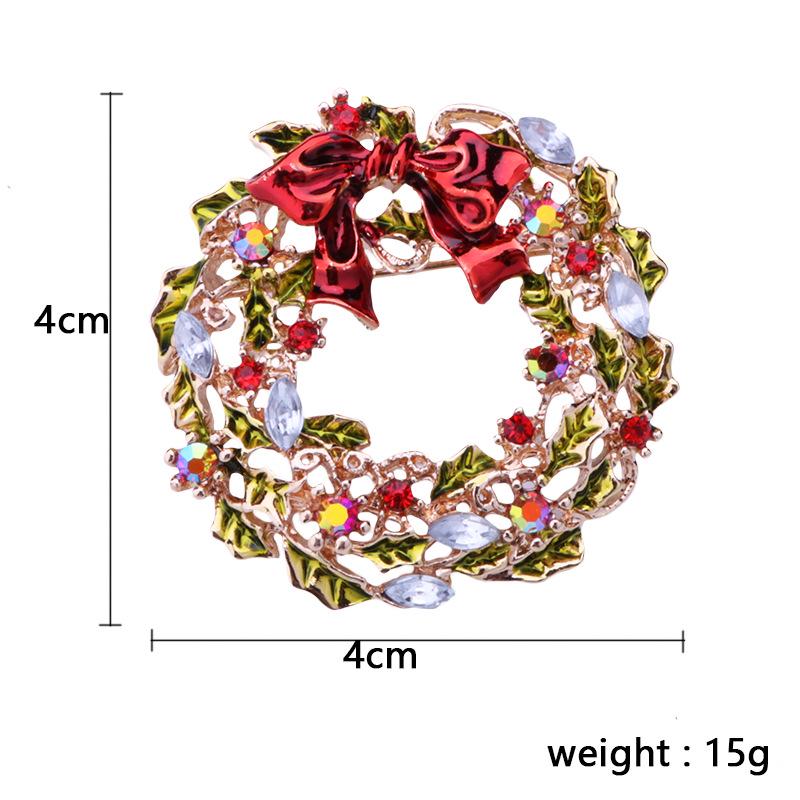Рождественский набор брошей Санта Снеговик Елка Популярный в Европе и США | Праздничные значки на лацкан для украшения рождественского свитера Мужские Женские Аксессуары для тела