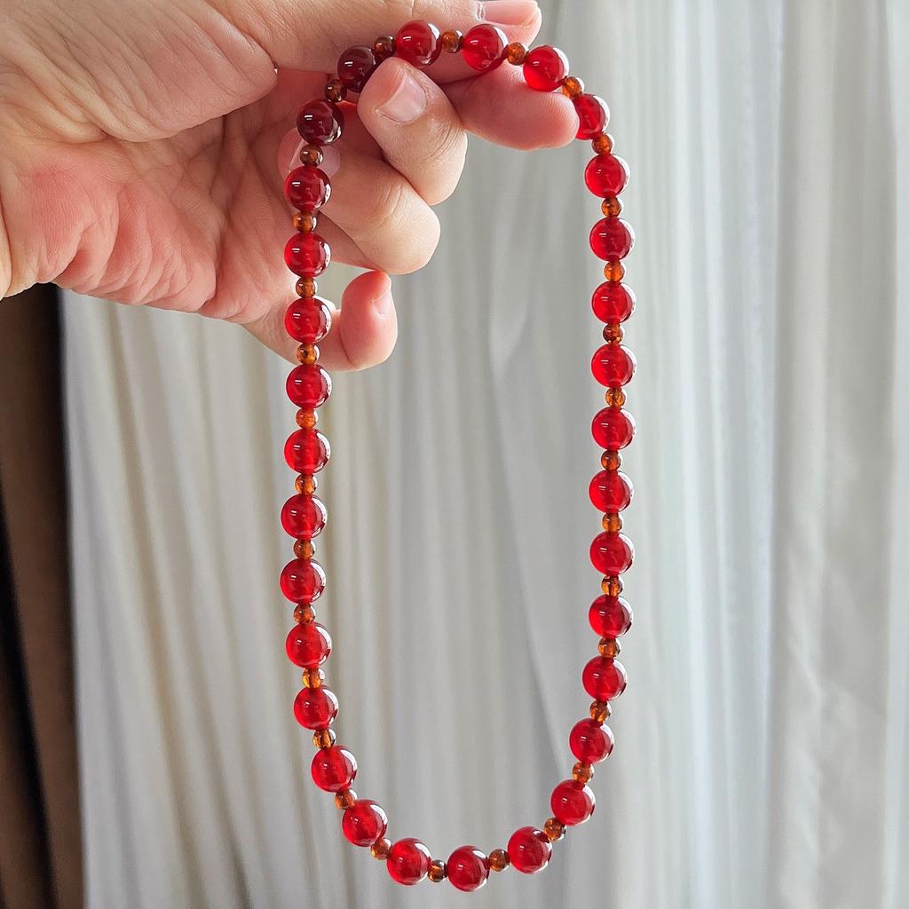 Браслет из граната и сердолика 7A высокого качества, многорядный