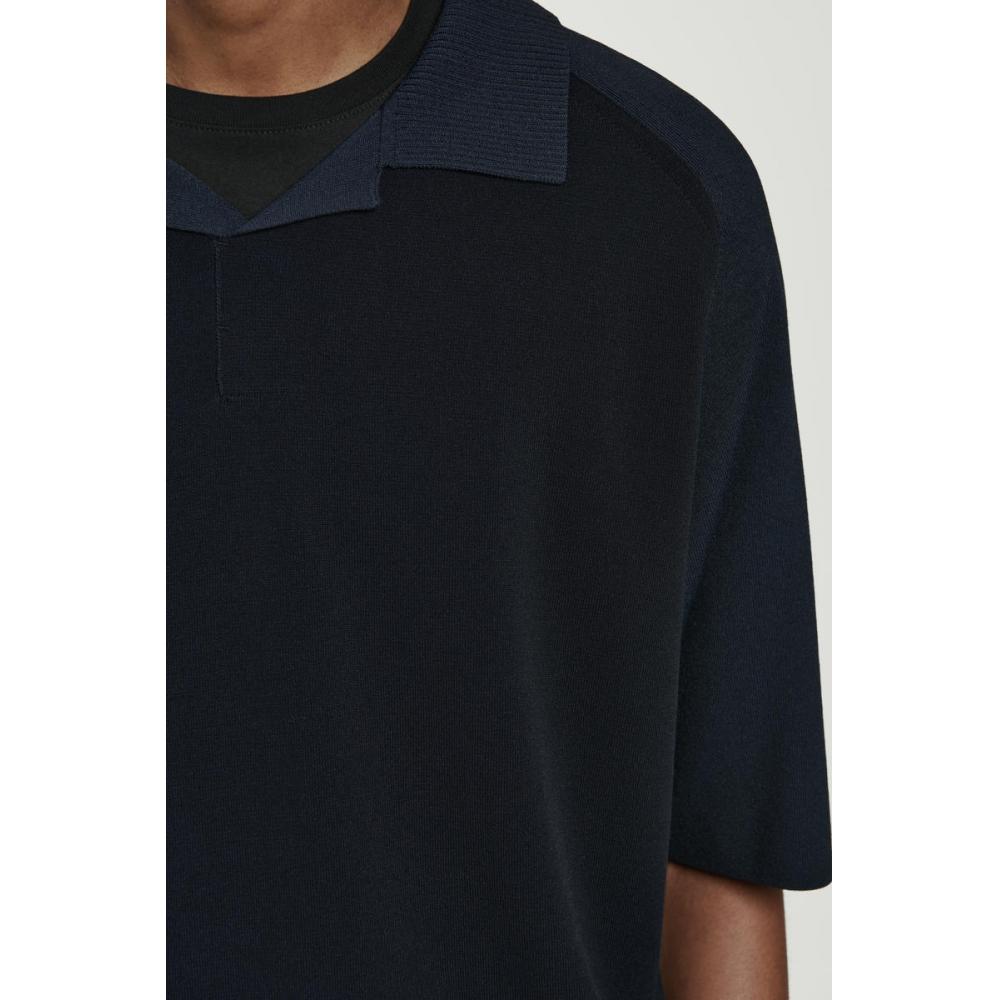 COS Рубашка поло с двойным рисунком в японском стиле