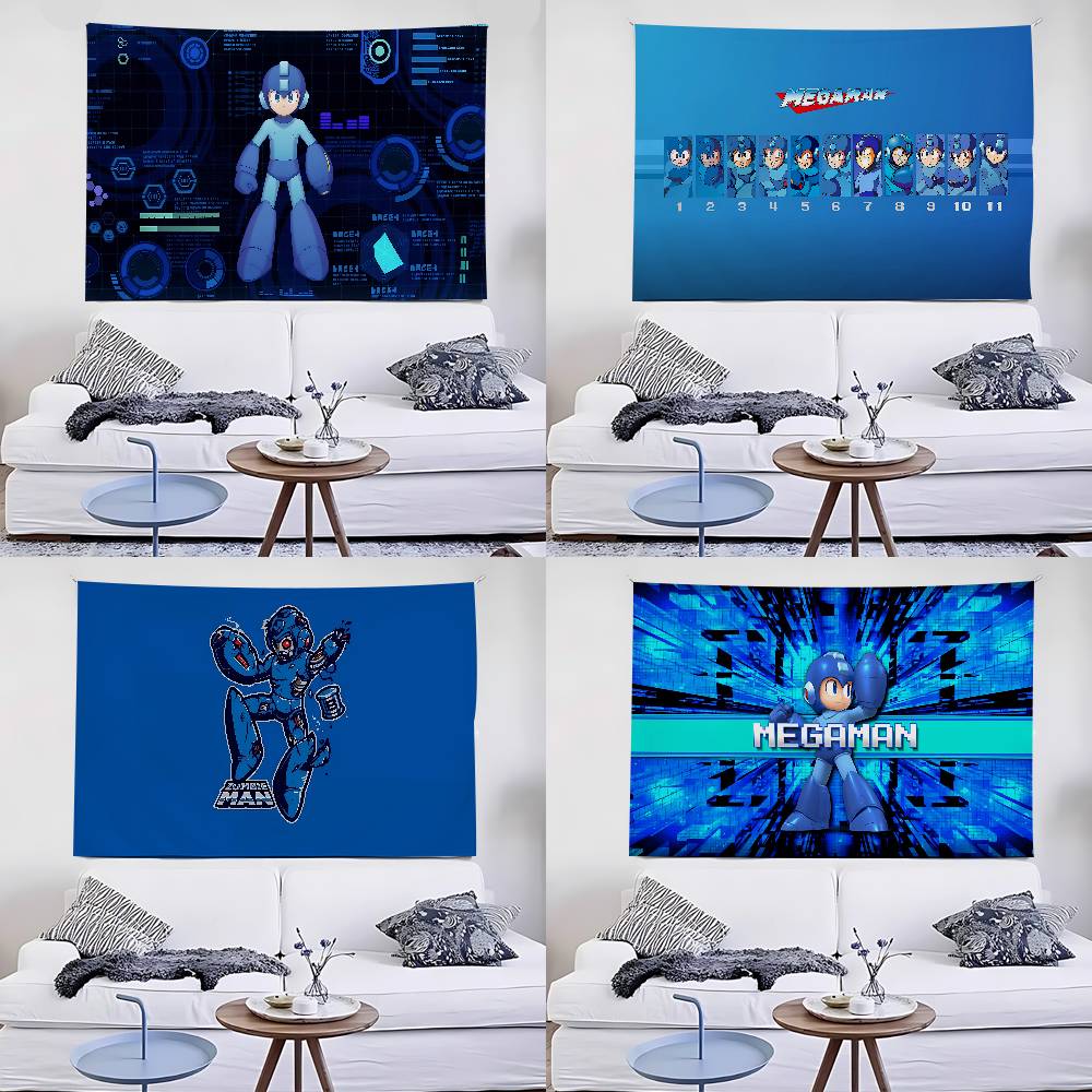 MMega Man Игра Мода Гобелен Настенный Гобелен Арт-деко Покрывало Штора Подвешивание Дома Спальня Гостиная Декор