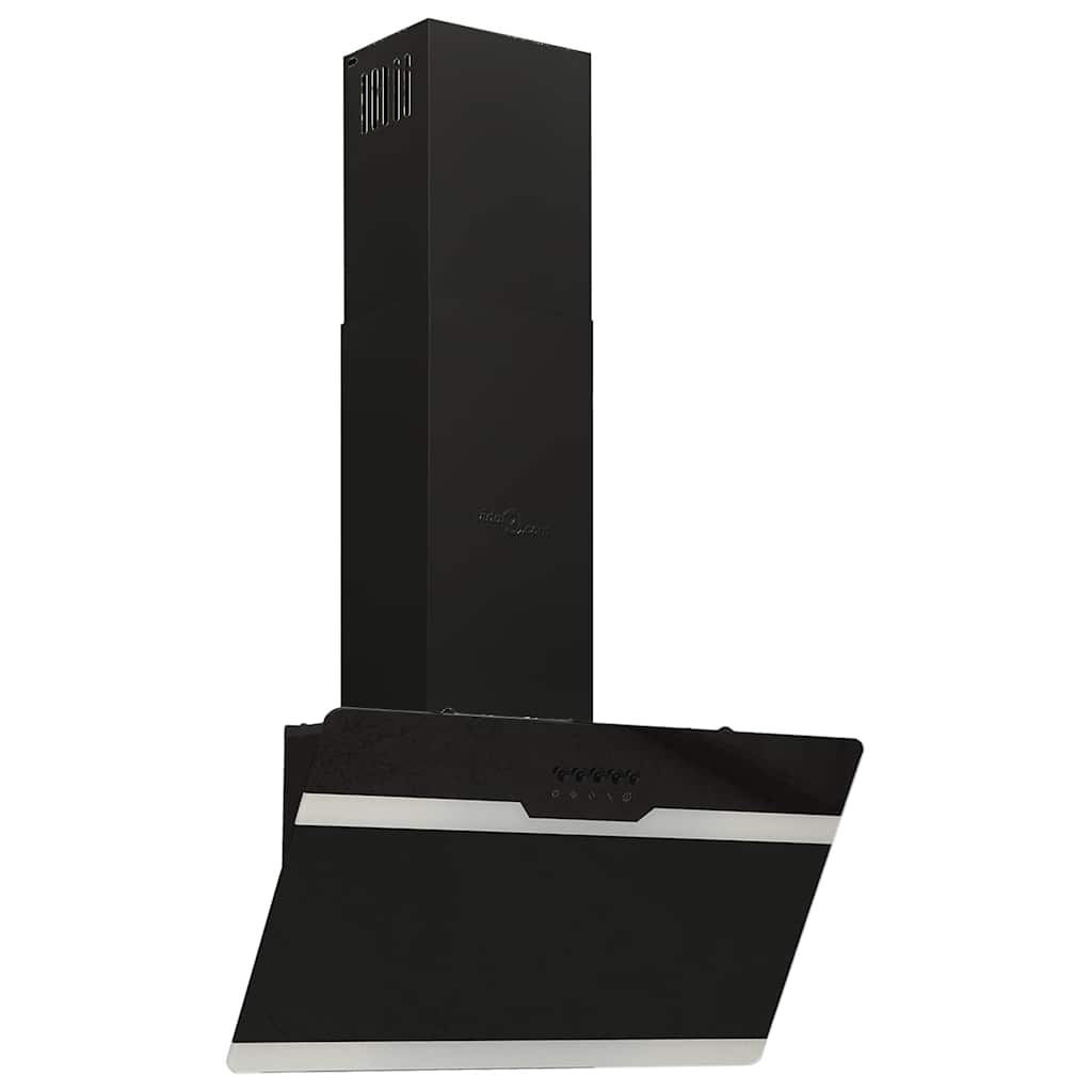 Vidaxl Ścienny Okap Kuchenny, 60 Cm, Stal I Hartowane Szkło, Czarny