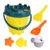 Kids Beach Toy Set Bucket Spade Rake Portable Lightweight Pretend Play Sand Toys for Boys Girls Age